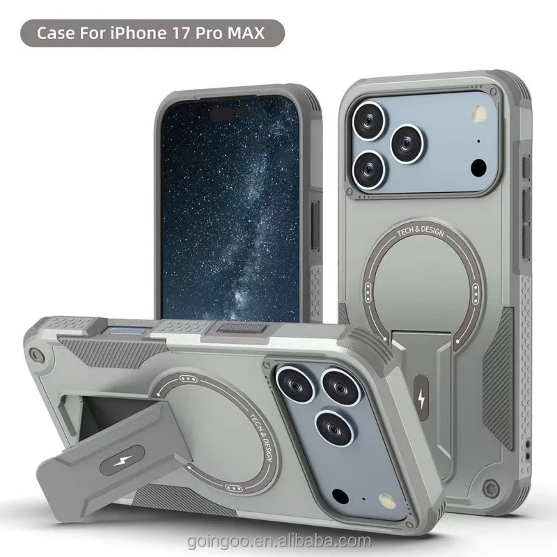 Coque Armor Magnétique iPhone 17 Pro Max – Protection 360° Anti-choc & Charge Sans Fil