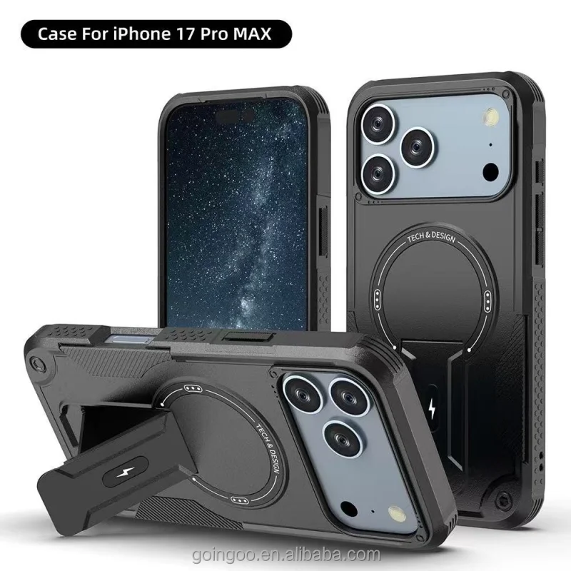 Coque Armor Magnétique iPhone 17 Pro Max – Protection 360° Anti-choc & Charge Sans Fil