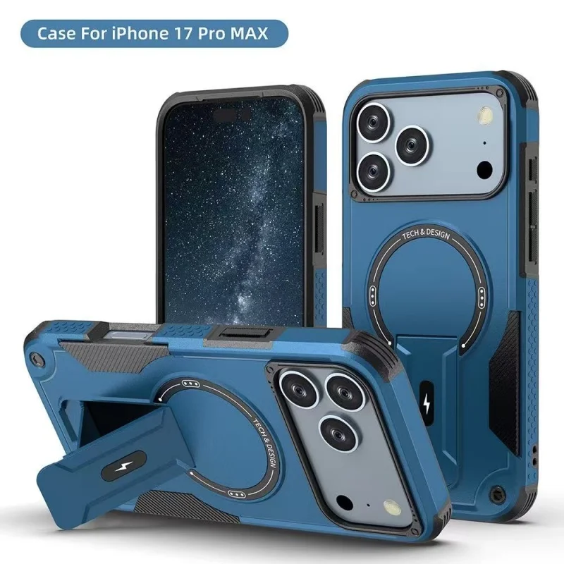 Coque Armor Magnétique iPhone 17 Pro Max – Protection 360° Anti-choc & Charge Sans Fil