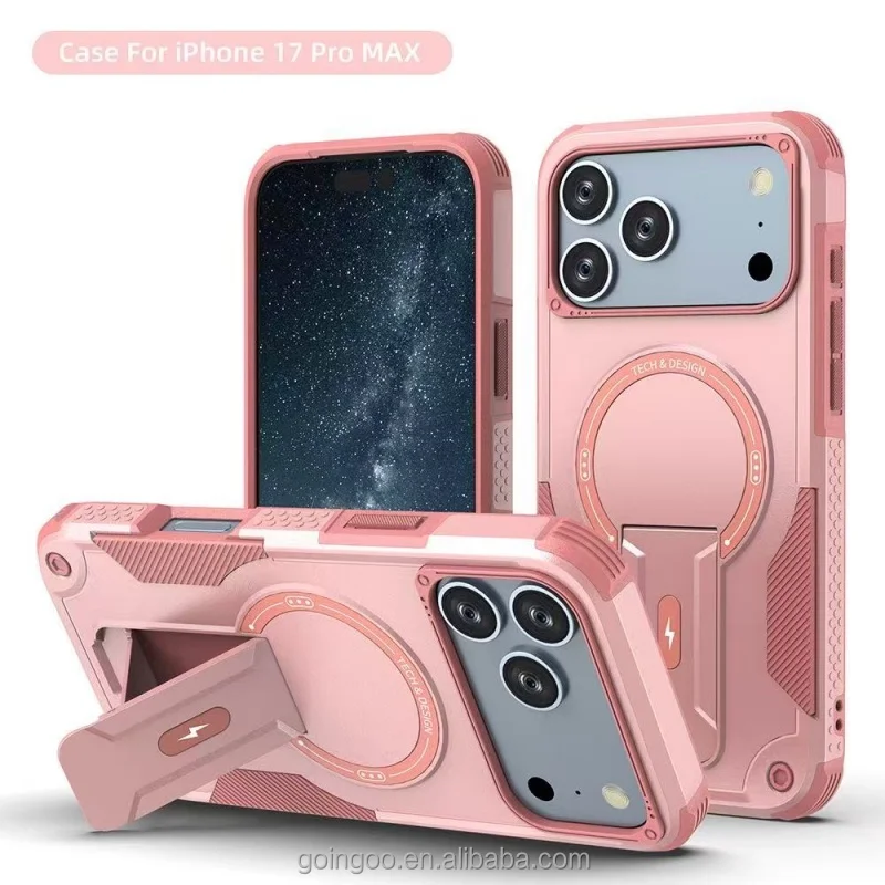 Coque Armor Magnétique iPhone 17 Pro Max – Protection 360° Anti-choc & Charge Sans Fil