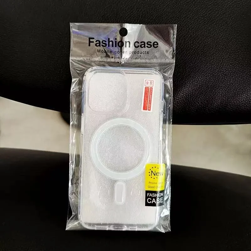 Coque iPhone Transparente Antichoc Magnétique Acrylique – Compatible Chargement Sans Fil