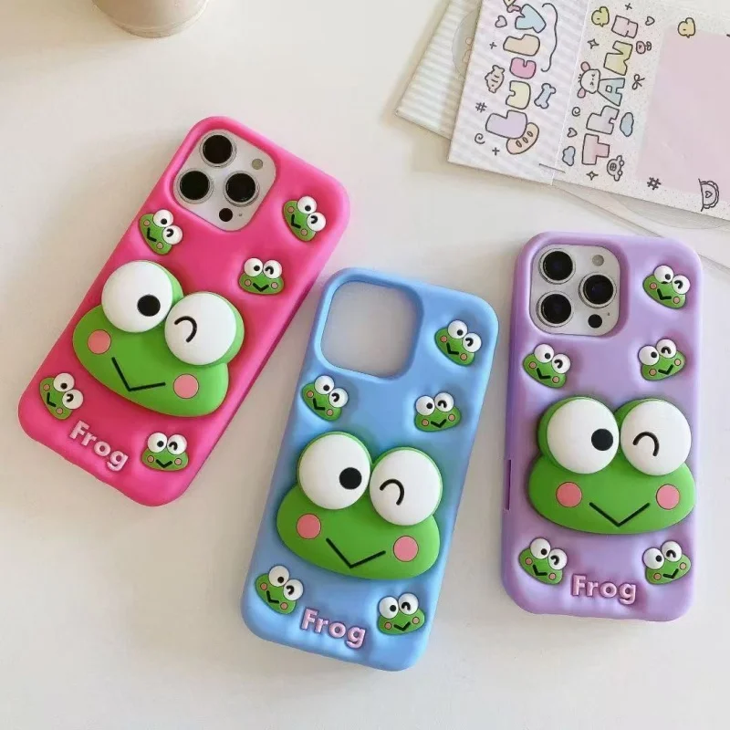 Coque iPhone 16 Pro Max Grenouille 3D en Silicone Souple – Antichoc & Originale