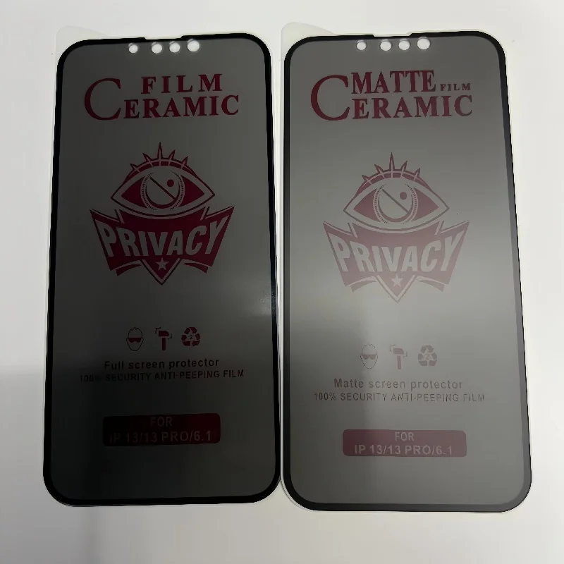 Protection d'écran céramique mate anti-espion 3D Goingoo – iPhone 15 Pro Max