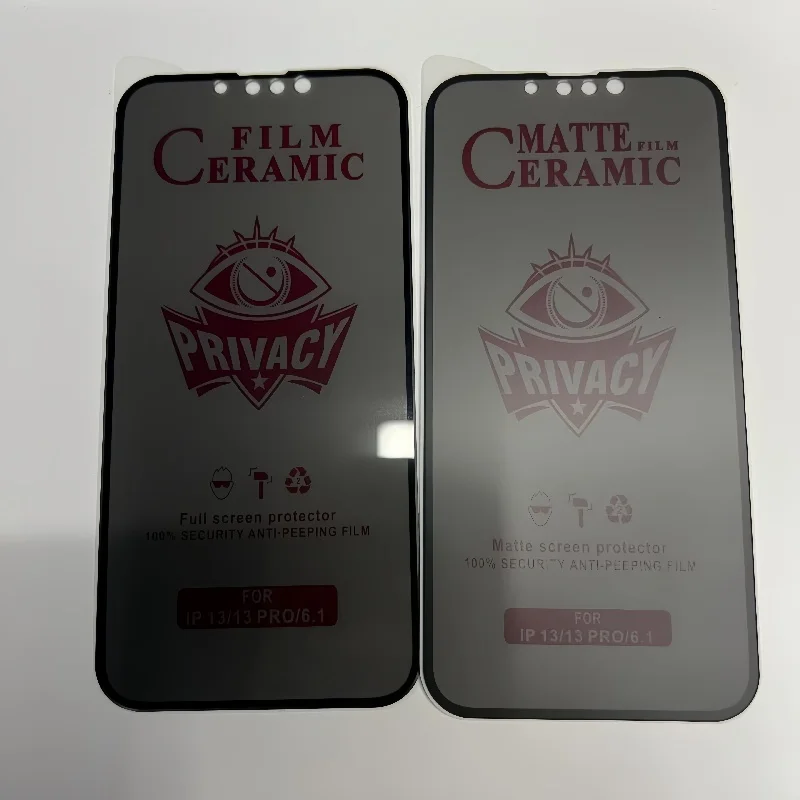 Protection d'écran céramique mate anti-espion 3D Goingoo – iPhone 15 Pro Max