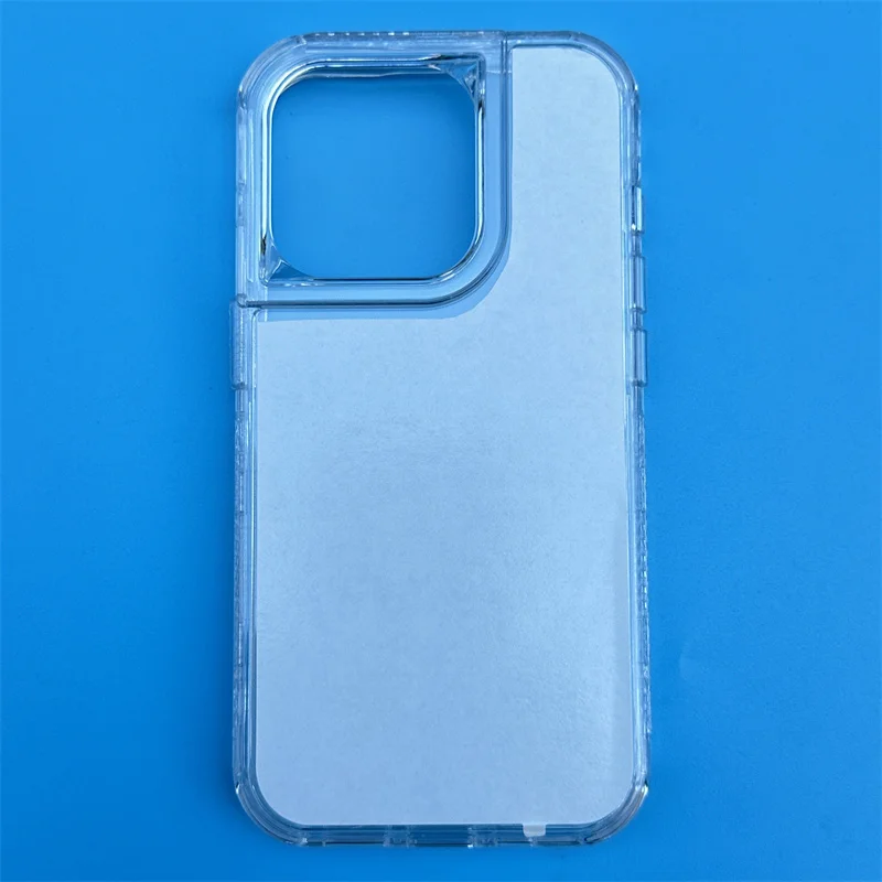 Coque iPhone 16 15 Pro Max/Plus Hybride TPU+PC Transparente Sublimation Blanc – Antichoc