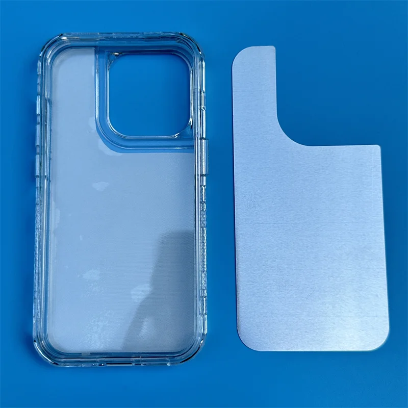 Coque iPhone 16 15 Pro Max/Plus Hybride TPU+PC Transparente Sublimation Blanc – Antichoc