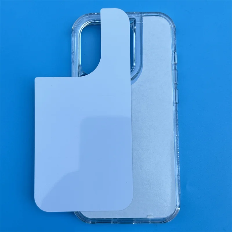Coque iPhone 16 15 Pro Max/Plus Hybride TPU+PC Transparente Sublimation Blanc – Antichoc