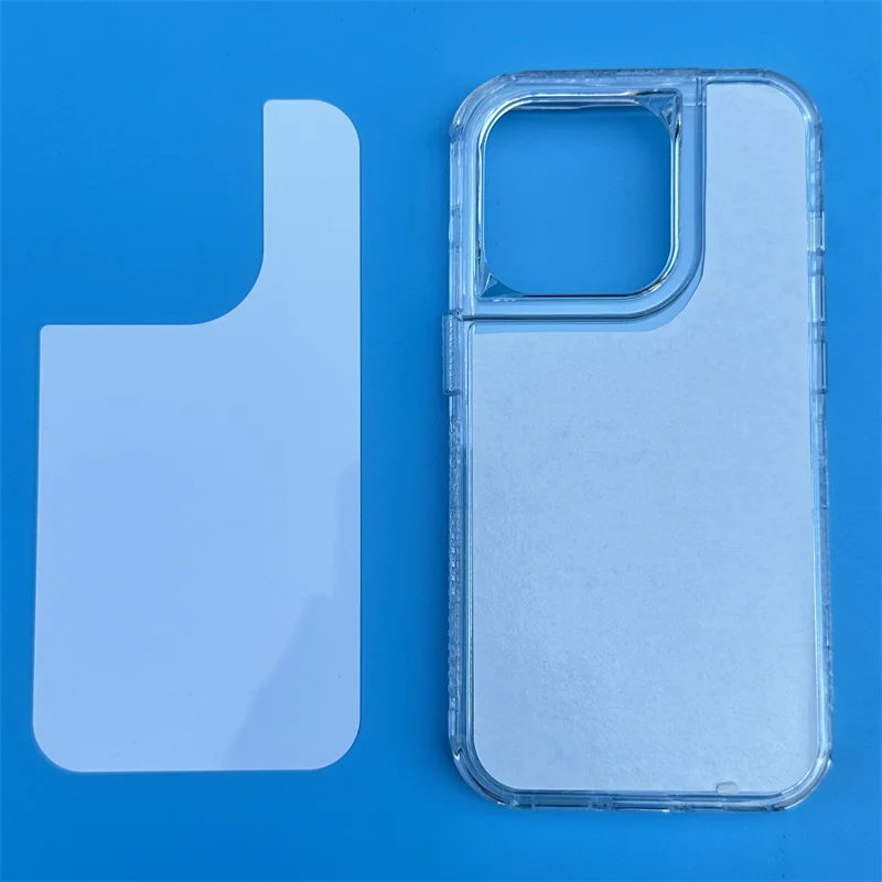 Coque iPhone 16 15 Pro Max/Plus Hybride TPU+PC Transparente Sublimation Blanc – Antichoc