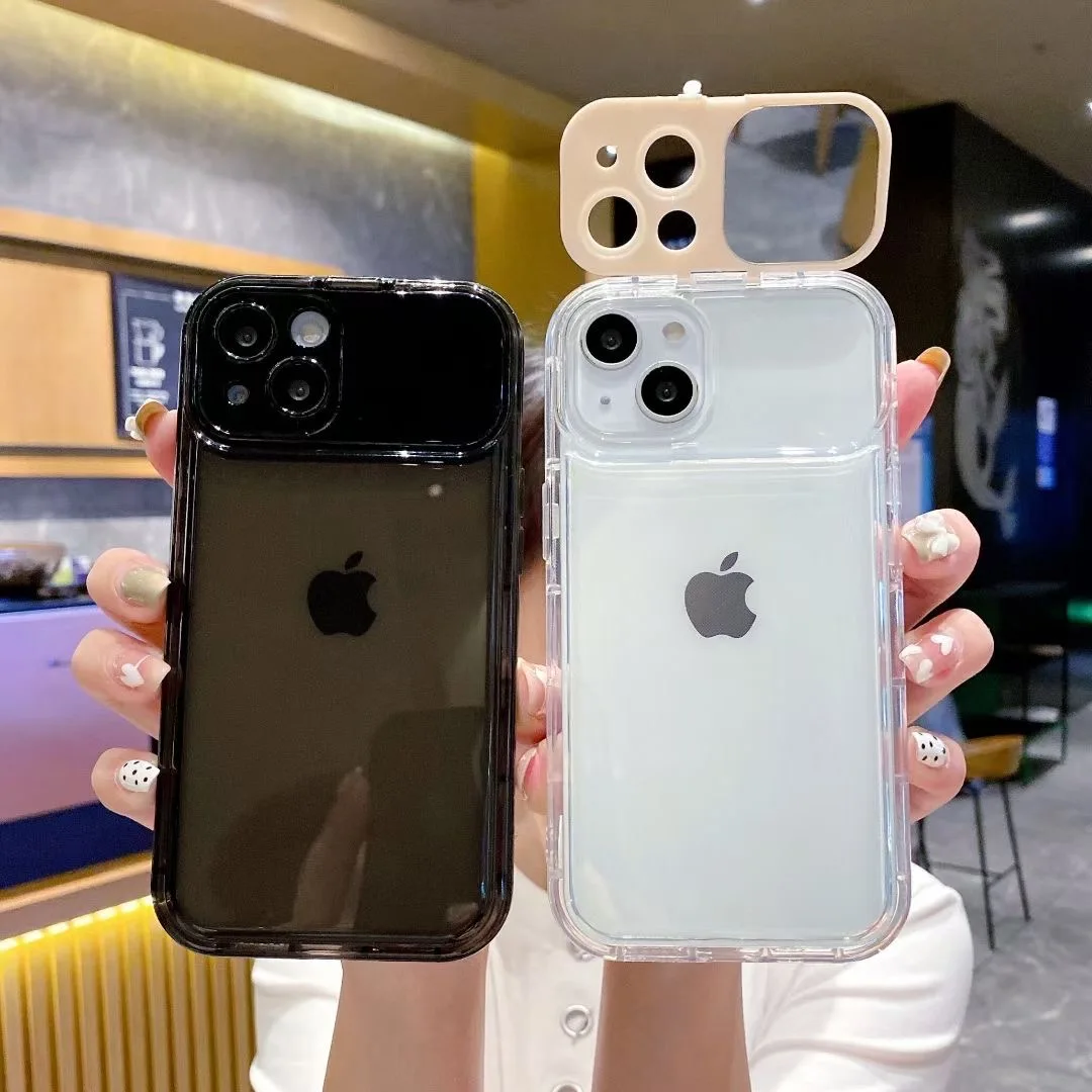 GOINGOO Coque iPhone 13 Pro Max – Protection Antichoc TPU avec Support Miroir & Protection Caméra