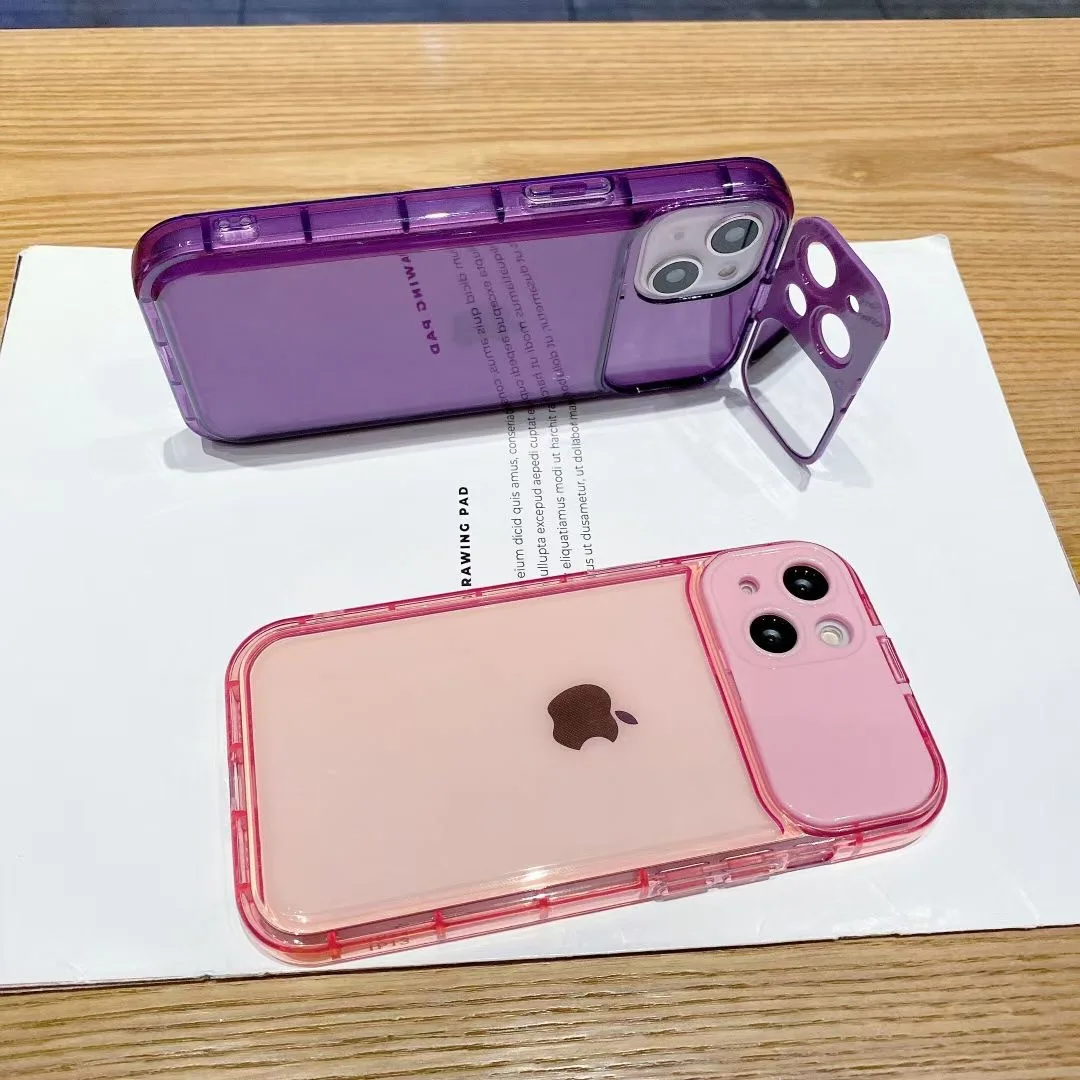 GOINGOO Coque iPhone 13 Pro Max – Protection Antichoc TPU avec Support Miroir & Protection Caméra