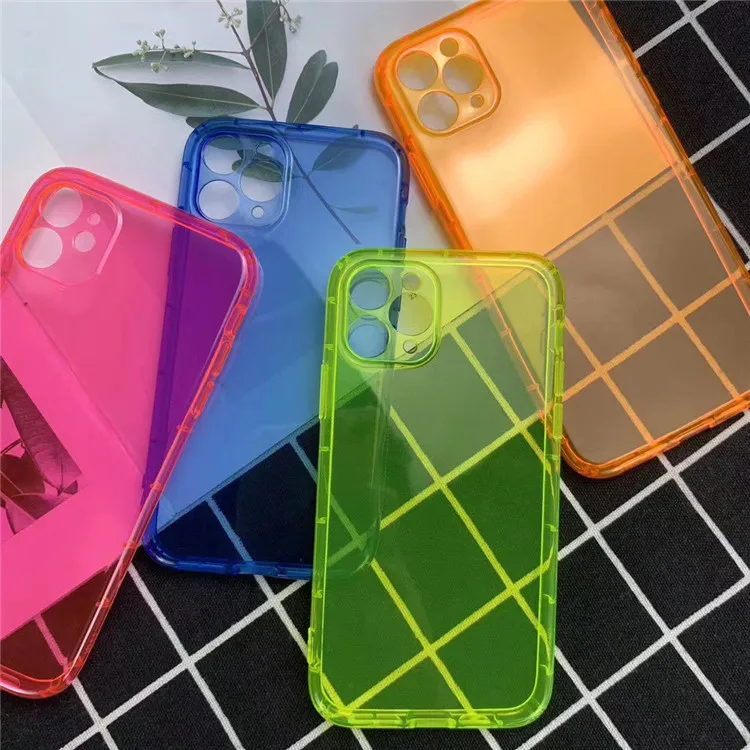 Coque iPhone 11 Pro Max Transparente Antichoc TPU Néon Goingoo 1,5mm