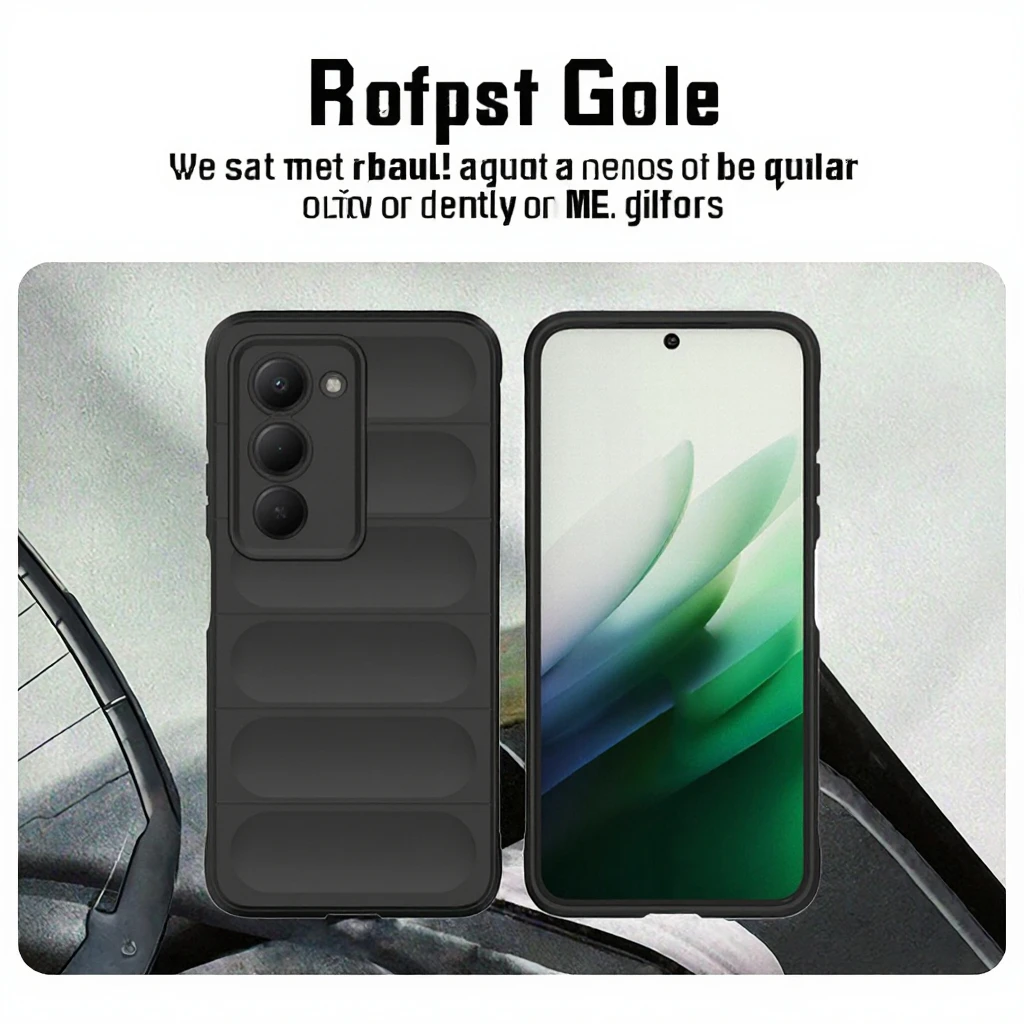 GOINGOO Coque Armure Antichoc TPU pour Redmi 15 5G/4G/15C avec Support Intégré