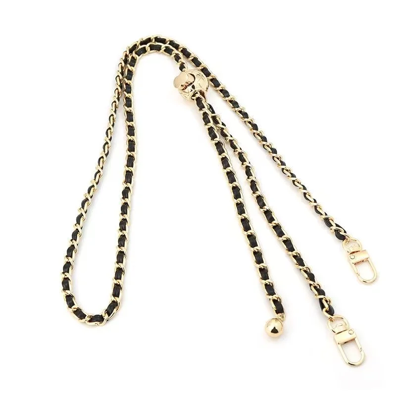 Sangle Chaîne à Billes Dorée Réglable 120cm – Bandoulière pour Coque de Téléphone