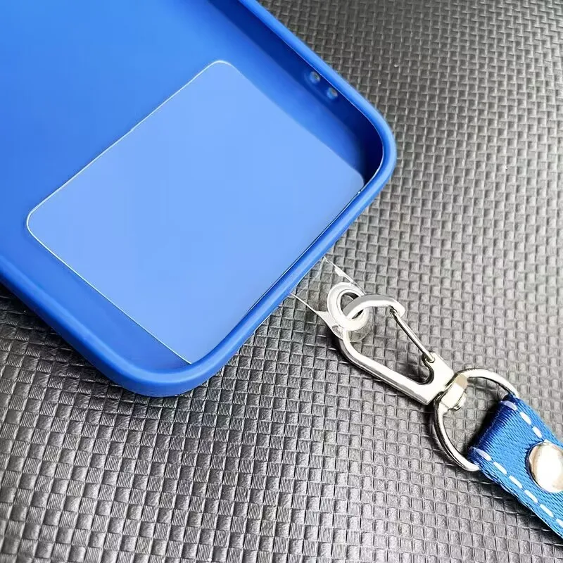 Clip Transparent Porte-Carte & Lanière pour Coque de Téléphone – Fixation Sécurisée