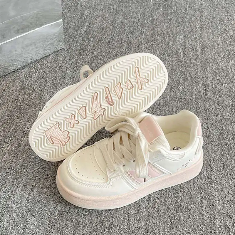 Chaussures de sport fille légères & respirantes – Toutes saisons (Rose/Beige/Bleu)