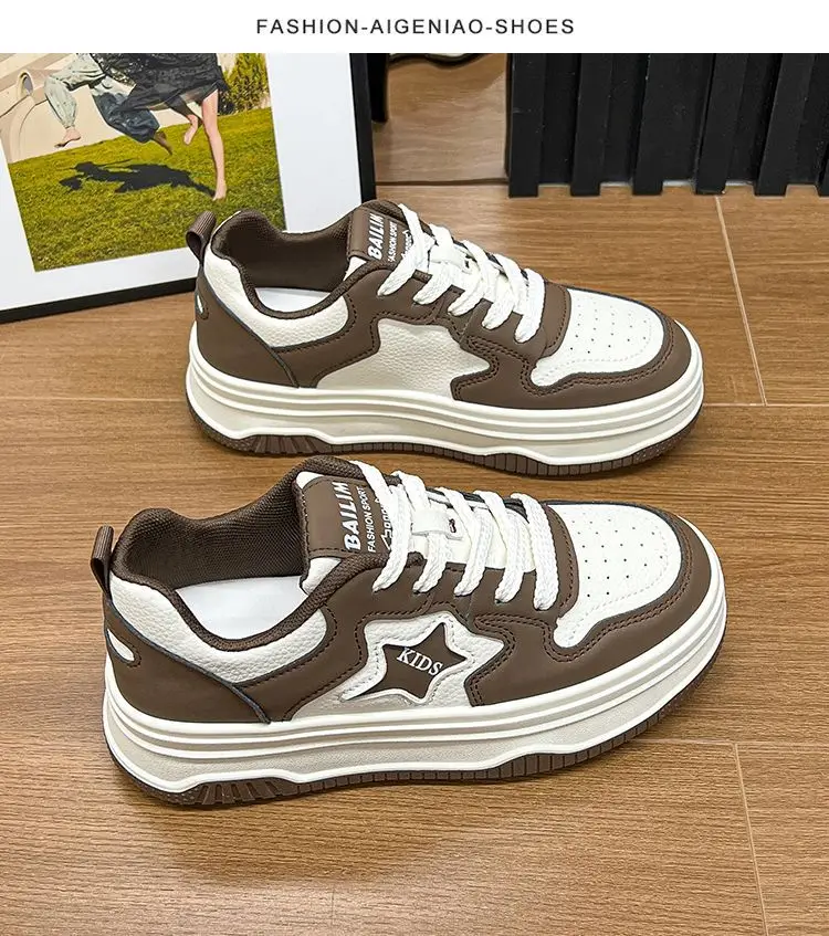 Sneakers Fille Légères & Respirantes – Style Skate Casual | Bout Rond