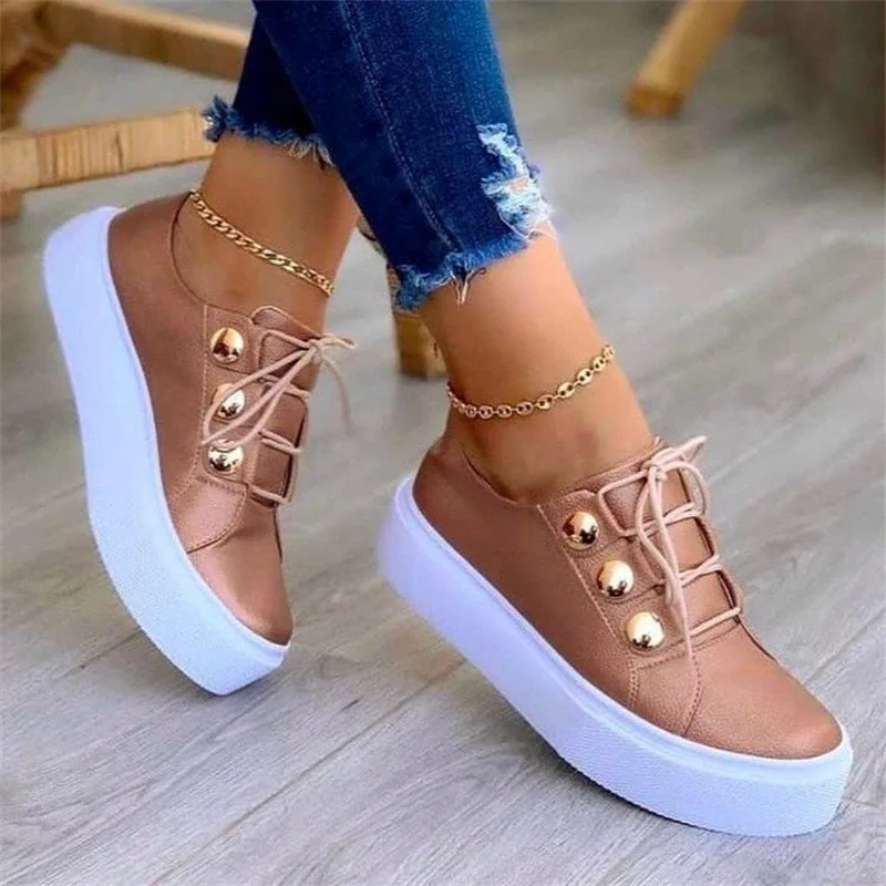 Baskets plates blanches femme – Légères, respirantes & tendance (SPW-236)