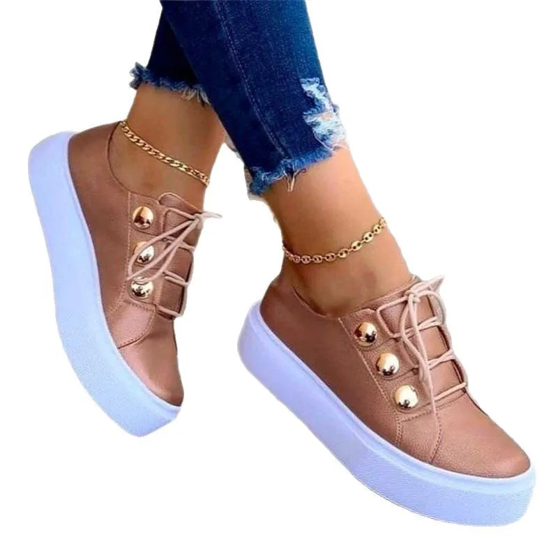 Baskets plates blanches femme – Légères, respirantes & tendance (SPW-236)