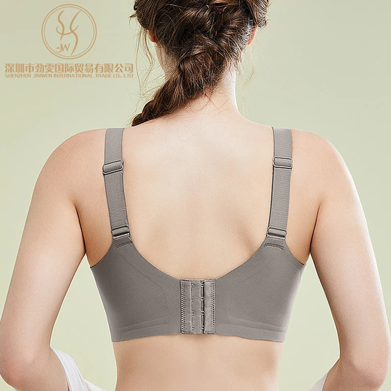 Soutien-gorge grande taille sans armatures – Style sport, couvrance totale, respirant (M à 3XL)