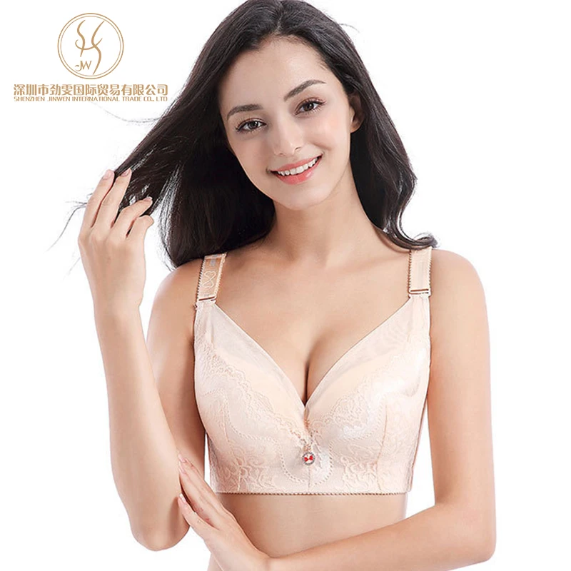 Sexy Europe Style Confortable Respirant Boucle Arrière Lingerie Sous-Vêtements Femmes Filles Dentelle Soutien-Gorge
