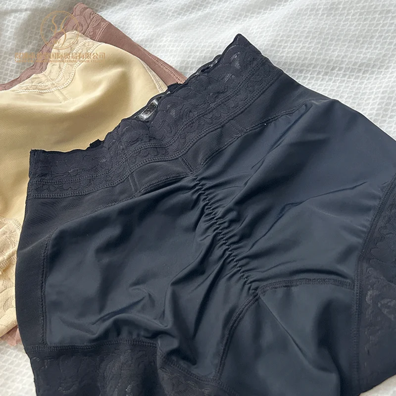 Shorty gainant taille haute sans couture, sous-vêtement sculptant amincissant, effet ventre plat et rehausseur de fesses