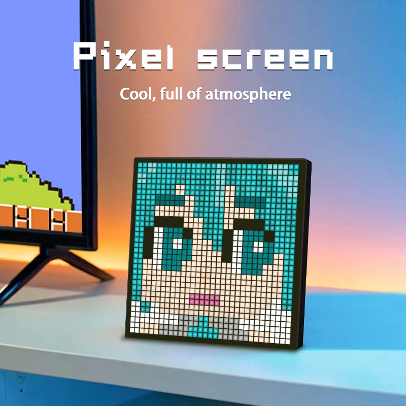 Panneau LED Pixel RGB 10W – Affichage Dynamique Bluetooth Carré 200x200mm