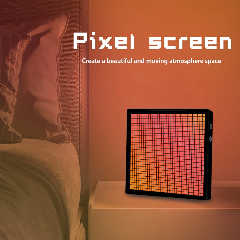 Panneau LED Pixel RGB 10W – Affichage Dynamique Bluetooth Carré 200x200mm