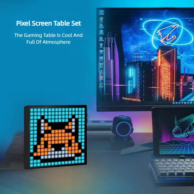 Panneau LED Pixel Programmable RGB 200x200mm – Tableau Lumineux Connecté via App
