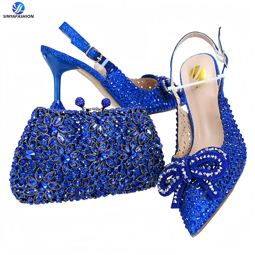 Ensemble sac cristal & chaussures assorties Sinya – Luxe italien pour femme