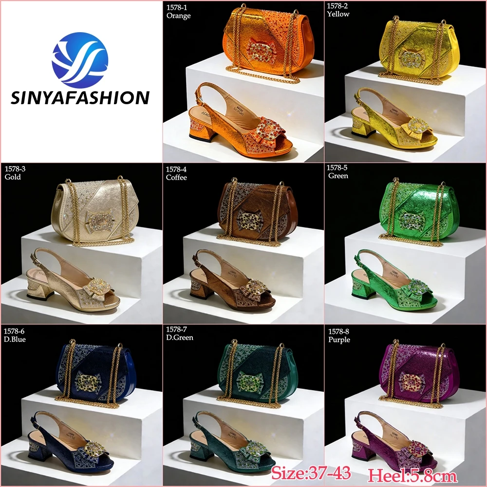 Ensemble chaussures et sac assortis pour mariage africain – Style élégant femme