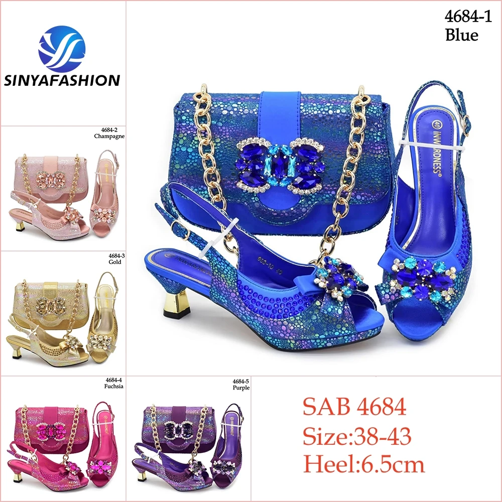 Ensemble chaussures & pochette italiens Sinya – Talons hauts élégants pour soirées