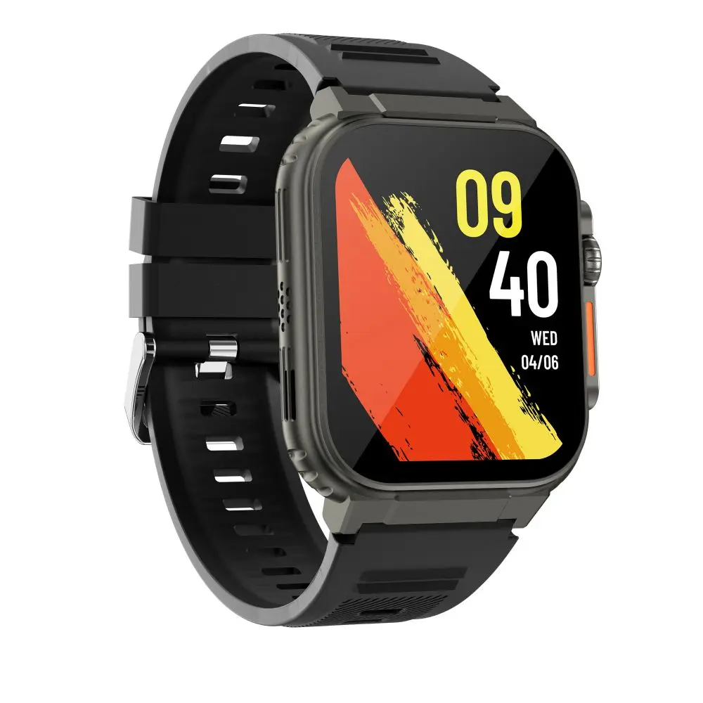 Montre Connectée Sport AMOLED IP68 – Appels, Suivi Santé, Bracelet Silicone