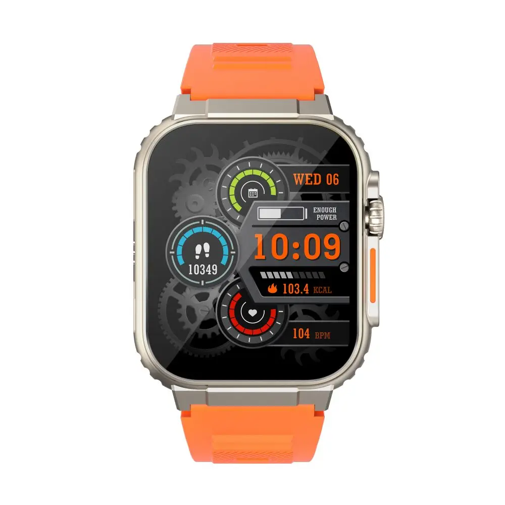 Montre Connectée Sport AMOLED IP68 – Appels, Suivi Santé, Bracelet Silicone