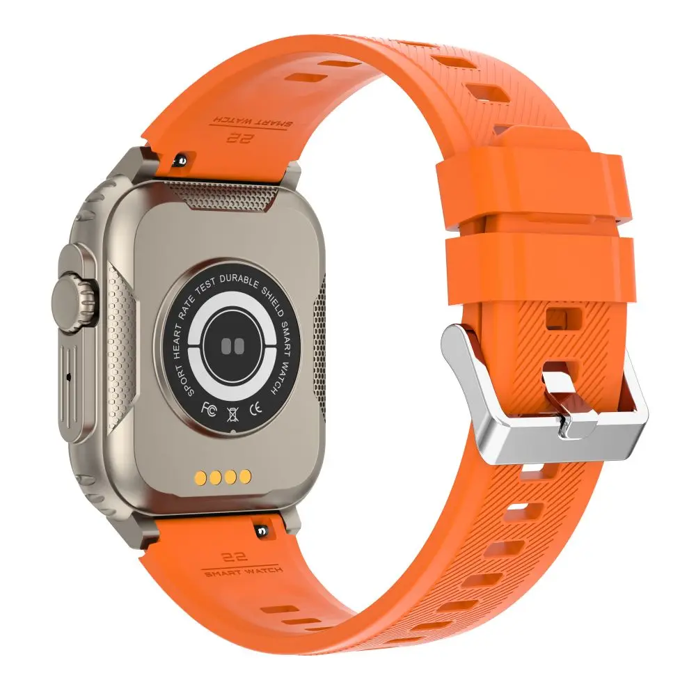 Montre Connectée Sport AMOLED IP68 – Appels, Suivi Santé, Bracelet Silicone