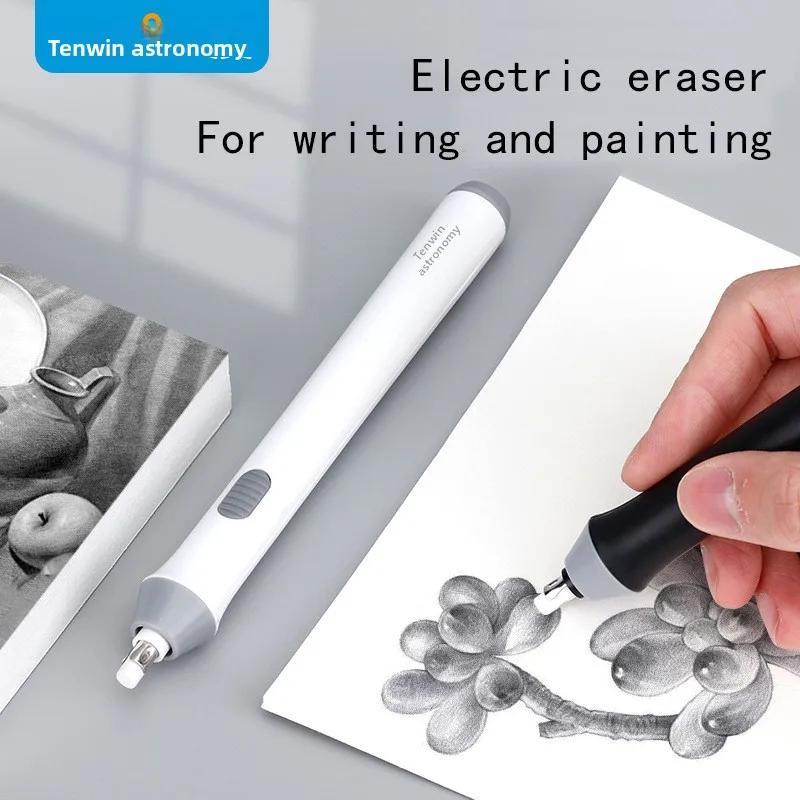 Gomme Électrique Tenwin 22 Recharges | 2,3mm & 5mm | Stylo Effaceur pour Artistes & Scolaire