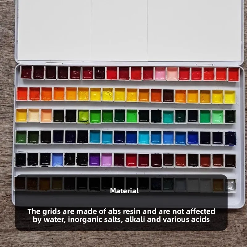 Godets vides aquarelle en plastique blanc – Palettes de recharge pour artistes (0,5 ml à 3,2 ml)