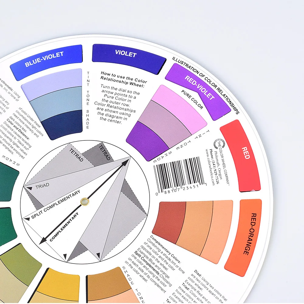 Roue des Couleurs XinyiArt 14cm – Guide de Mélange pour Artistes