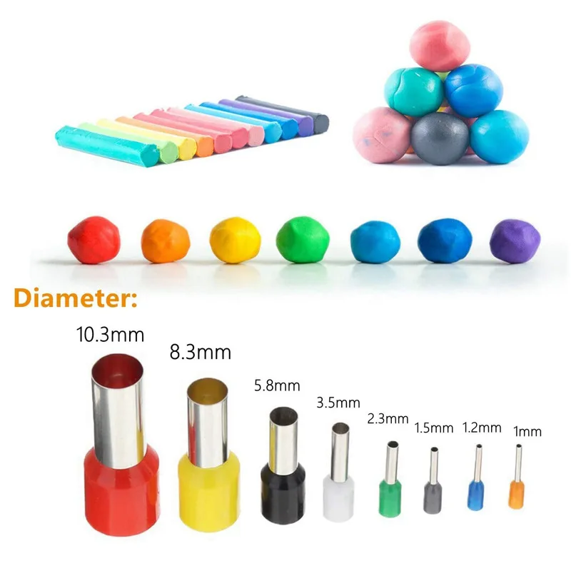 Kit 40 Emporte-Pièces Ronds en Acier Inoxydable pour Argile & Pâte à Modeler
