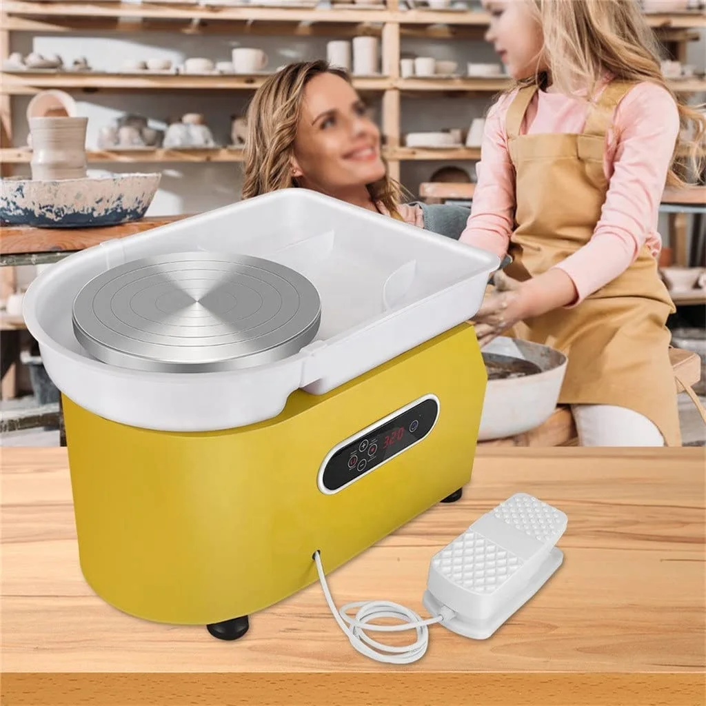 Tour de Poterie Électrique XinyiArt 350W – Plateau 25cm, Écran LCD, Kit DIY Complet