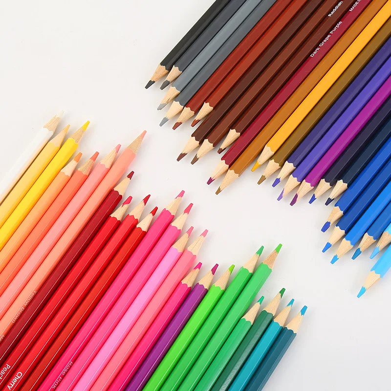 Crayons de couleur XinyiArt 48 couleurs – Mine souple 3.0mm, bois tilleul premium, boîte PVC