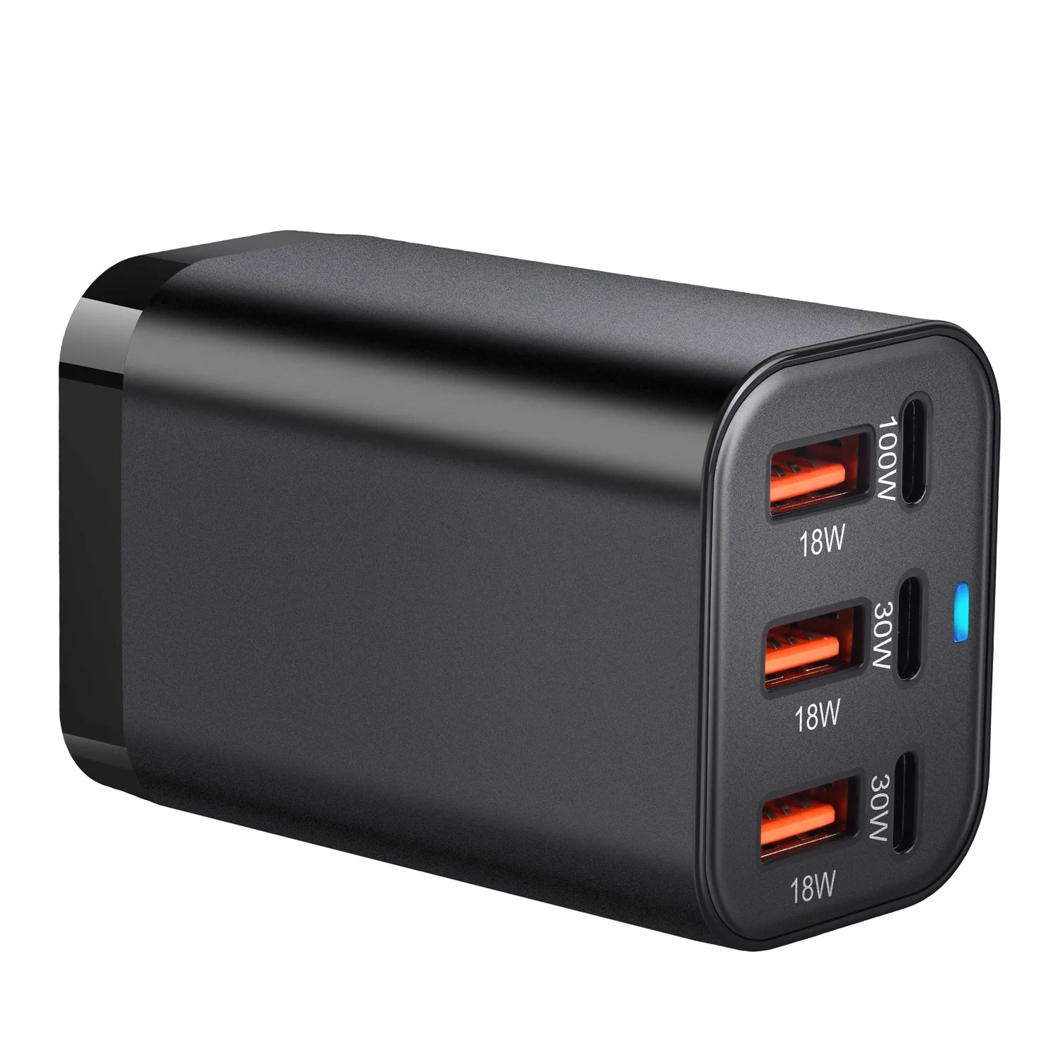 Chargeur Rapide GaN 200W 6 Ports USB-C & USB | Station de Charge Multifonction PD 3.0 & QC 3.0
