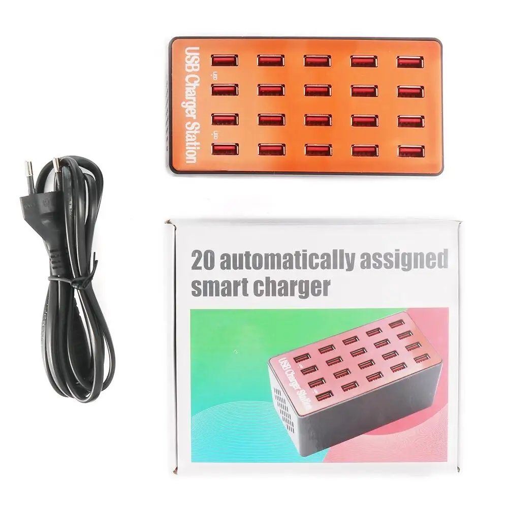 Station de Charge 20 Ports USB 100W – Rechargez jusqu'à 20 appareils simultanément