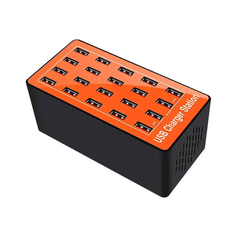 Station de Charge 20 Ports USB 100W – Rechargez jusqu'à 20 appareils simultanément