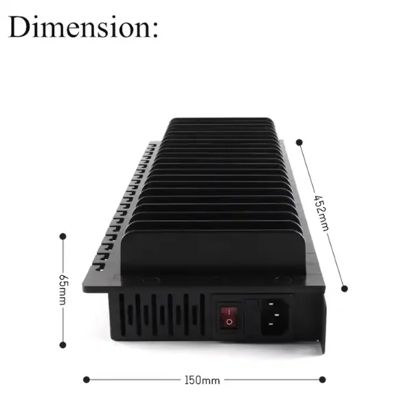 Chargeur Mural 20 Ports USB 200W iLEPO – Charge Rapide QC3.0 – 220V/110V