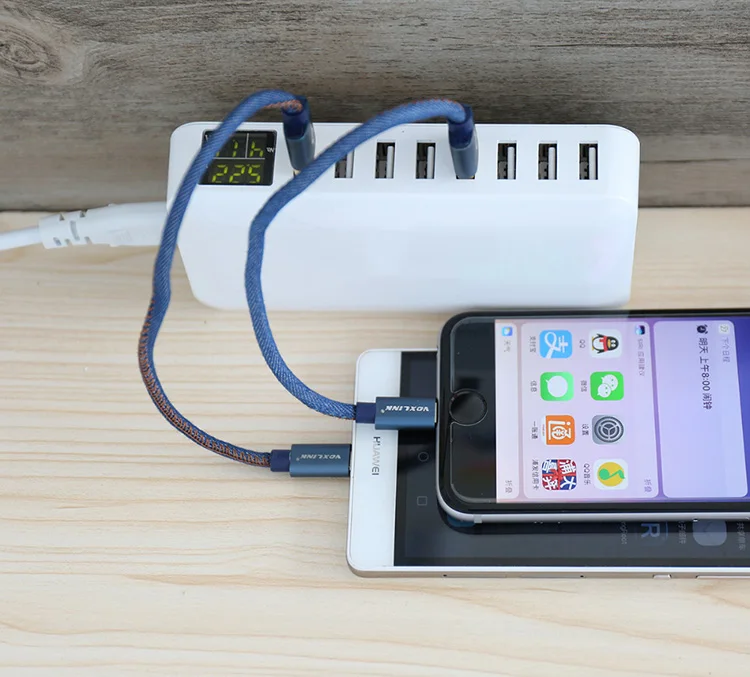 Station de Charge Rapide 8 Ports USB 60W avec Affichage LED – QC3.0