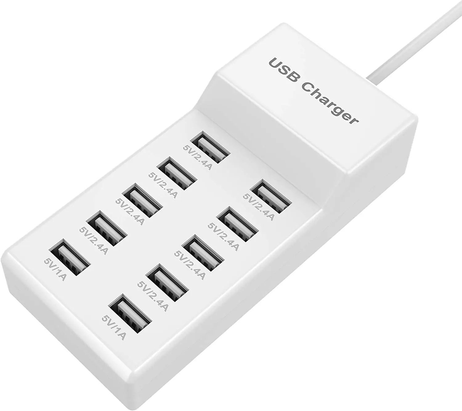 Chargeur USB 8 Ports 50W – Charge Rapide QC3.0 pour Smartphones (Prise EU/US)