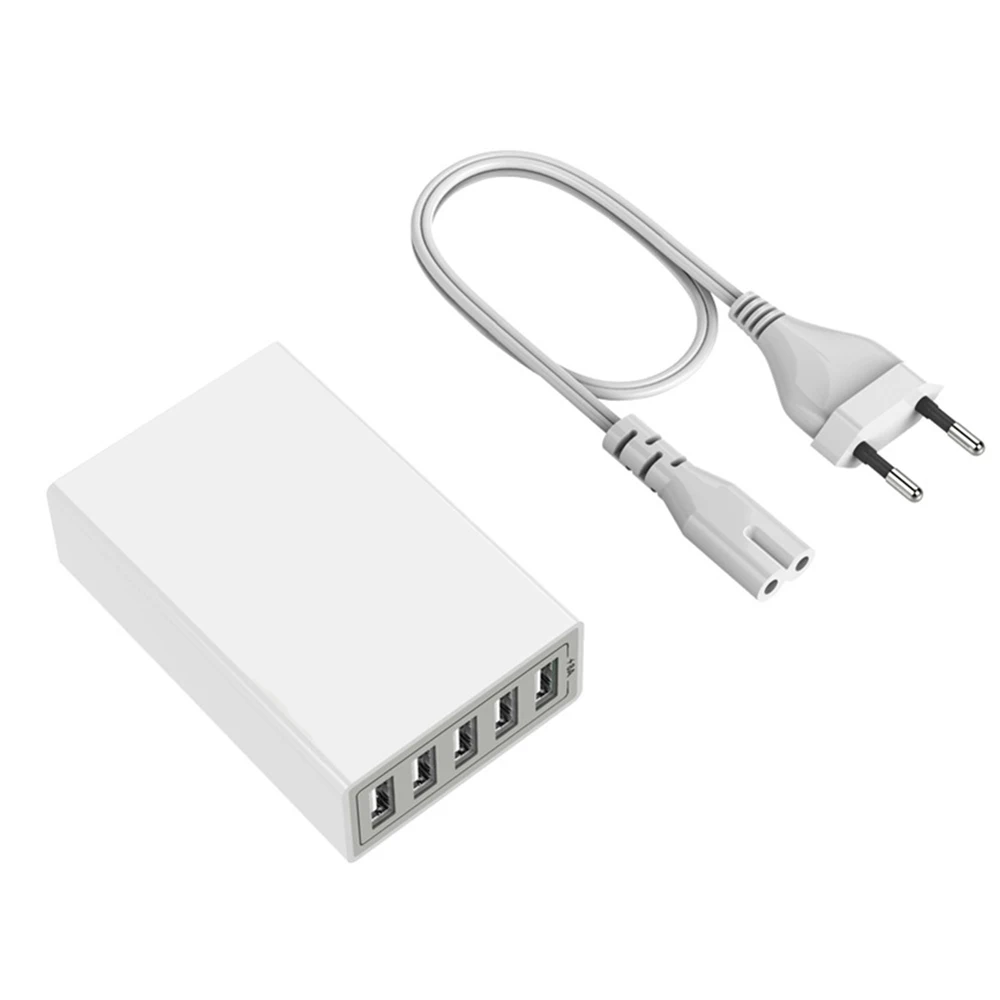 Station de Charge ILEPO 40W – 5 Ports USB Charge Rapide QC2.0 Prise Universelle