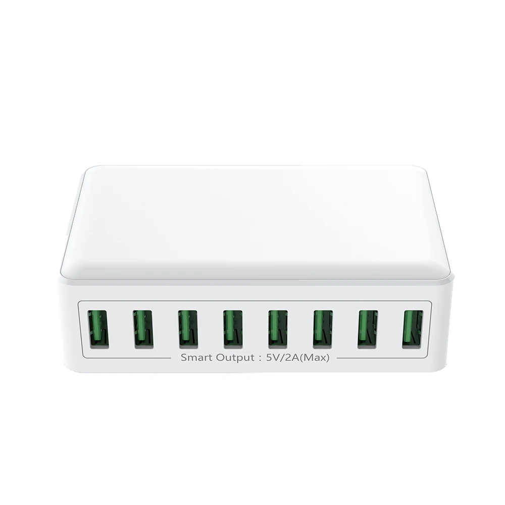 Station de Charge USB 8 Ports 60W – Chargeur Rapide Bureau Multi-Appareils ilepo i50