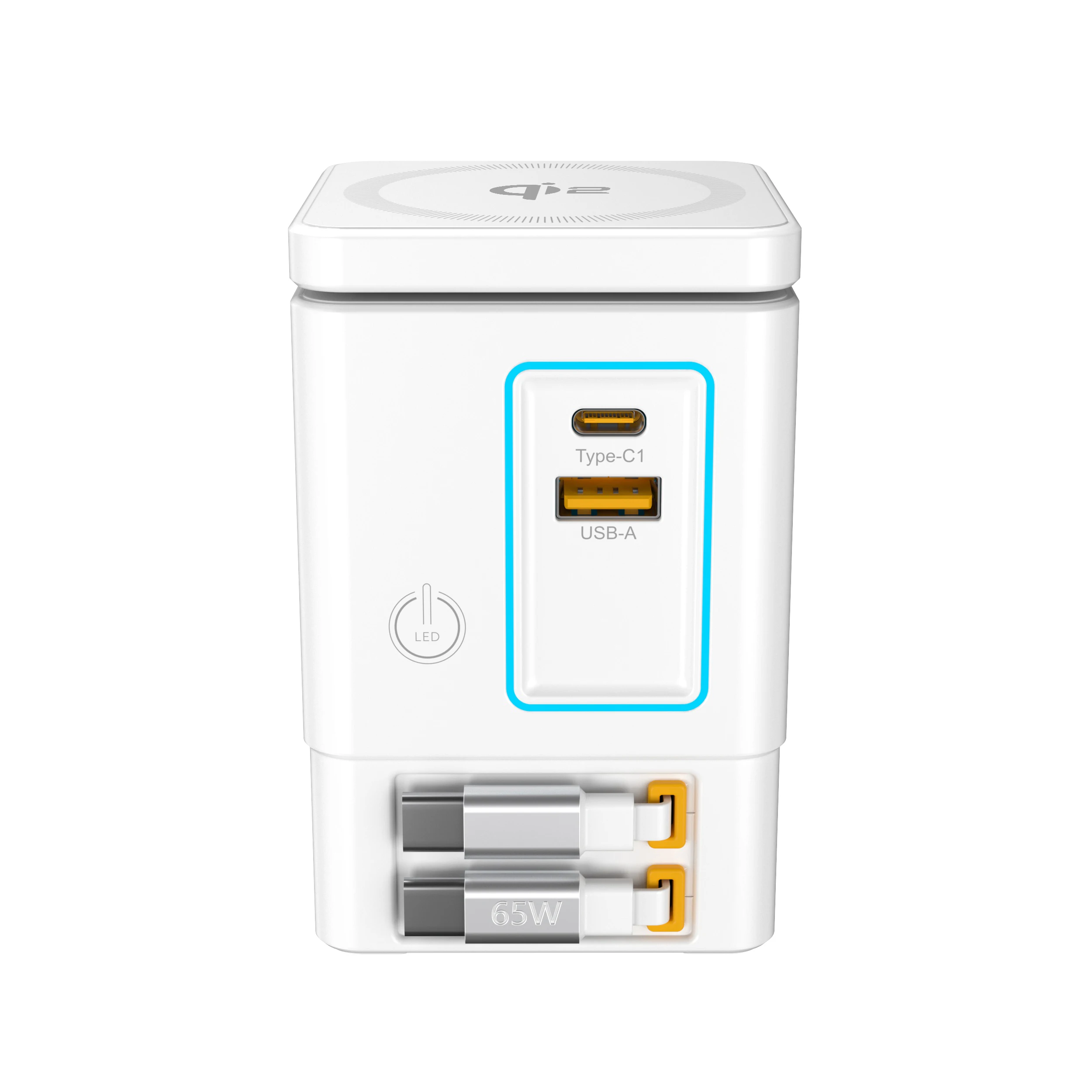Station de Charge 7-en-1 Qi2 105W – Sans Fil + Câble Rétractable + Support | ilepo i116 MAX