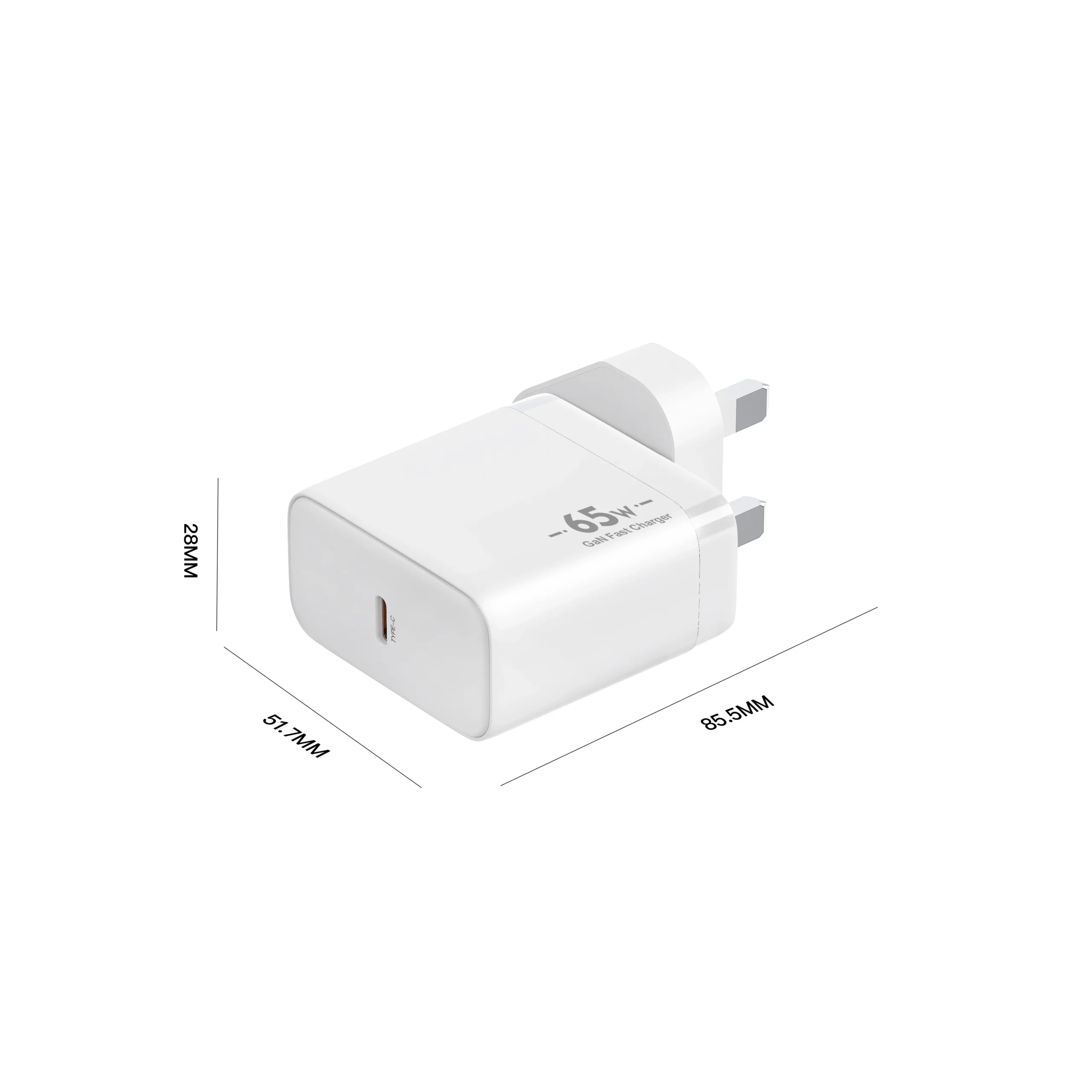 Chargeur Rapide GaN 65W Type-C | PD 3.0 & SCP | Compatible iPhone, Android & PC